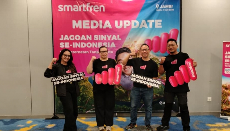 Kegiatan Smartfren temu media yang berlangsung di Yello Hotel Jambi