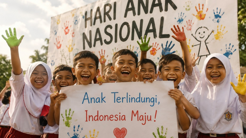 Ilustrasi foto Hari Anak Nasional