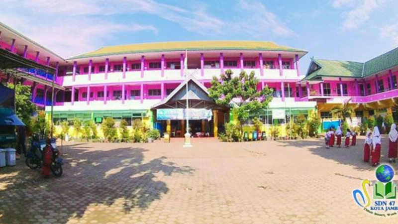 Gedung SDN 47 Kota Jambi yang berada di Telanaipura