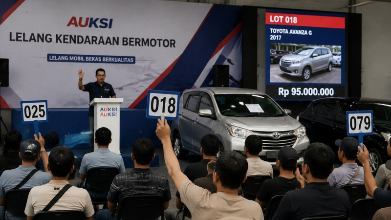Ilustrasi foto lelang mobil