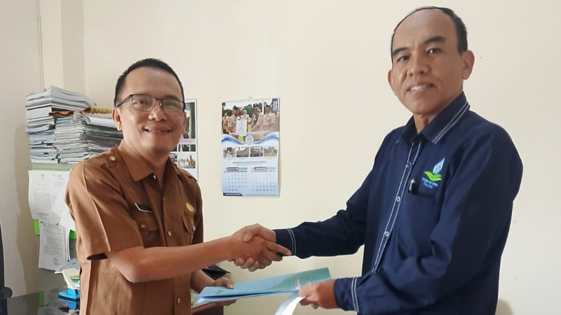 Sasrir saat daftar Dirut Perumda Tirta Sakti,